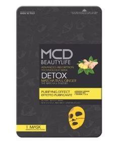 MCD Maschera Hydrogel Viso THE’ MATCHA E ZENZERO DETOX Purificante Energizzante - Foto 1 di 6