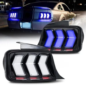 RGB Tail Lights For Ford Mustang 2005 2006 2007 2008 2009 Rear Lamps Sequential - Bild 1 von 20
