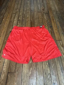 STARTER Men’s Shorts 4XL Red NWT loose comfy adjustable/drawstring waist - Picture 1 of 4