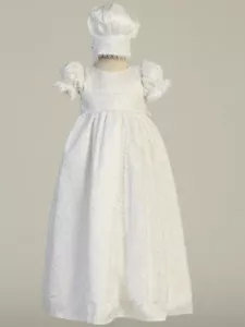 Nuovo abito e cappello da battesimo in tulle ricamato per ragazze Sweet Pea & Lilli $104, 3-6 milioni - Foto 1 di 10