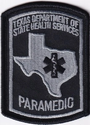 Texas PARAMEDIC mini hat patch Star of Life version TX - Image 1 of 2