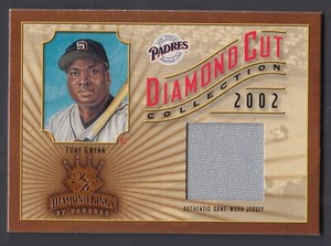 Tony Gwynn 2002 Donruss Diamond Kings Diamond Cut Game Jersey Card DC 39