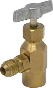 K28 (ICOR Style) 7/16” Female to 1/4” Male Brass Can Tap Adapter for Use Upright - Picture 1 of 3