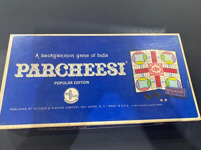 SelRight 1964 Parcheesi Board Game Popular Edition Backgammon USA - Image 1 of 4