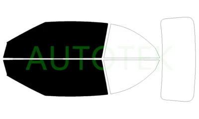 Filme PreCut dianteiro duas portas janelas tonalidade para Chrysler 200 conversível 2011-2014 - Imagem 1 de 4