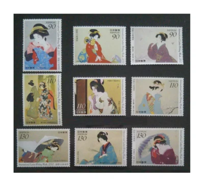 Int'l Letter Writing 2010-12 Beauty painting MNH Set Japan Painting Stamp  - Image 1 of 4