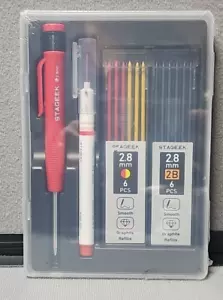 STAGEEK Zimmermann Bleistifte Set mit Anspitzer, strapazierfähige Holzbearbeitungswerkzeuge - Bild 1 von 4