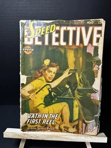 Speed Detective Pulp May 1944 Vol. 3 #1 Cover Is In Poor Condition - Picture 1 of 6