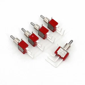 5Pcs T8020L 3Pin ON-OFF-ON 3 Position Right Angled Mini Toggle Switch PCB Mount - Picture 1 of 5