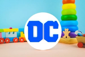 DC Logo 3D gedruckt Rollenspiel Kinder Spielzeug Mann Höhle Film Dekor Century Fox 3D - Bild 1 von 6