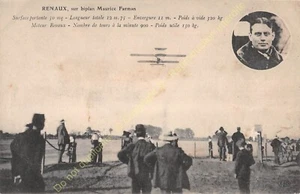 CPA Aviation Pilote Eugene Renaux Aircraft Farman Biplane Edit Eld - Picture 1 of 2