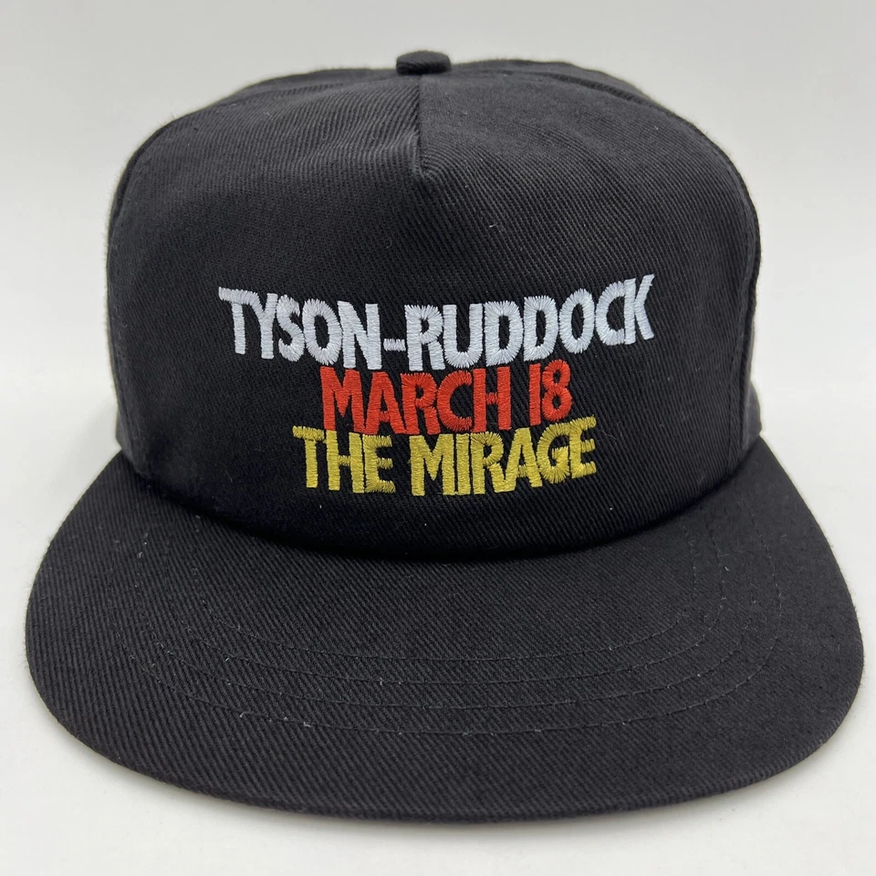 De colección Marzo 1991 Mike Tyson Vs Ruddock Sombrero de Boxeo en el Sitio Mirage Las Vegas Hecho en EE. UU. Foto 1 de 4