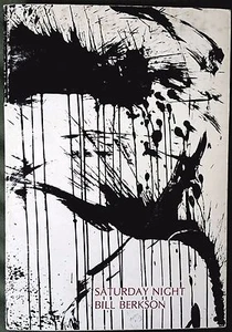 WOHNUNG SIGNIERT VON BILL BERKSON: ""SAMSTAGABEND - GEDICHTE 1960-1961" - JACK SCHUHMACHER - Bild 1 von 7