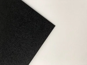 Black Marine Board HDPE Polyethylene Plastic Sheet 3/4" x 12" x 12" Textured - Picture 1 of 4