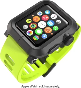 Étui en polycarbonate LUNATIK EPIK bracelet silicone Apple Watch 42 mm vert Epik-002 - Photo 1 sur 7