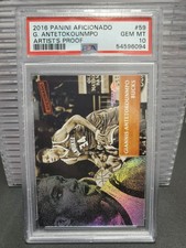2016 Panini Aficionado Giannis Antetokounmpo PSA 10 Artist’s Proof SP Pop 8 RARE