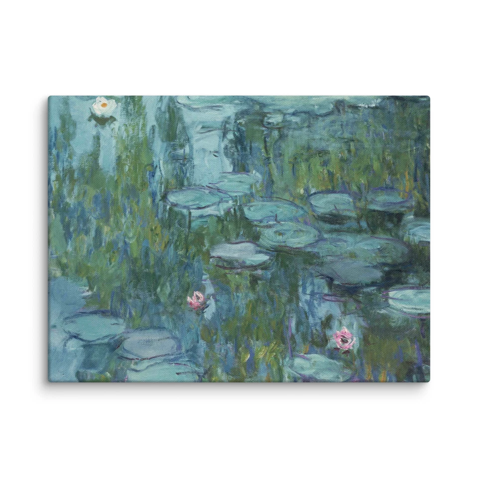 Water Lillies by Claude Monet Giclee Fine Art Print Reproduction on Canvas - Image 1 of 1