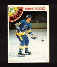 1978-79 BERNIE FEDERKO #143 ROOKIE OPC 1,130 Pts. HALL OF FAME Star Hockey Card