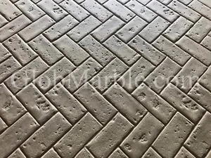 Estampillas de hormigón con patrón de ladrillo de espiga SM 4100. Hormigón ladrillo estampado. - Imagen 1 de 12