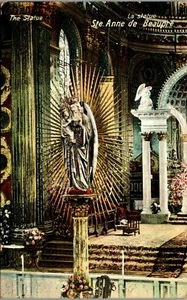 Ste Anne de Beaupre QC Canadá La Estatua Basílica Postal Privada SD1 - Imagen 1 de 2