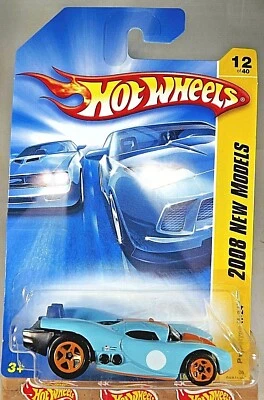 2008 Hot Wheels #12 New Models 12/40 PROTOTYPE H-24 Blue Variation w/Orange 5 Sp - Image 1 of 4
