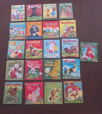Lot of 21 Vintage 40's & 50's Childrens Books, Rand Mcnally & Whitman publishing - Image 1 of 3