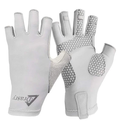 Guantes de pesca sin dedos con protección UV hombres mujeres UPF 50+ SPF para pesca kay... Foto 1 de 4