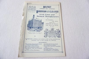 1912 LNWR Belfast Nordirland Original Eisenbahnkarte  - Bild 1 von 2