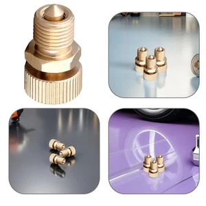  3Pcs Copper Bleed Air Bleed Screw Safety Bleeder Spare Parts Replacement Kit - Foto 1 di 12