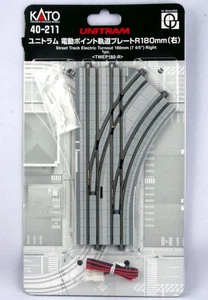 Kato 40-213 N Unitram Street Track R180mm Right Electric Turnout - Picture 1 of 1