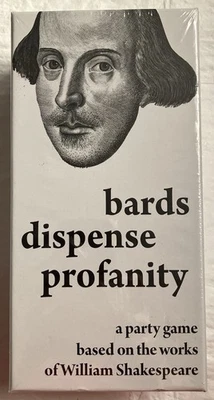 NEW Bards Dispense Profanity Party Card Game Based on Shakespeare Works Sealed - Image 1 of 4