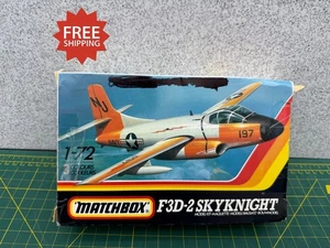 Matchbox Douglas F3D-2 Skyknight 1/72 Scale Plastic Model Plane Kit PK-134 1987 - Picture 1 of 13