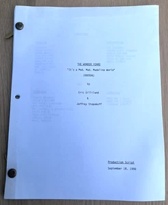 1990 The Wonder Years TV Original Script It's a Mad Mad Madeline World S4E5 - Picture 1 of 5