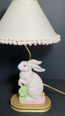 Lámpara decorativa para vivero Pnk and Gold Bunny * Dulce * Pintada a mano * Col * Foto 1 de 4