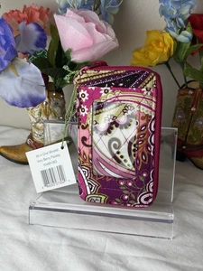 Vera Bradley Very Berry Paisley All-in-One Handgelenktasche Neu mit Etikett - Bild 1 von 6