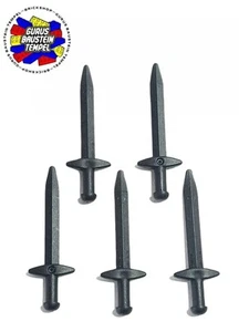 LEGO 5 x spada 18031 nero spada regno 10305 Lion Knights Castle TOP NEW - Foto 1 di 2