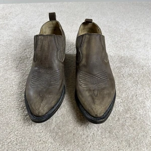 Frye Billy Shootie Leather Size 7 B Brown Pull On Ankle Boot Bootie Pointed Toe - Picture 1 of 12