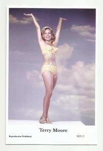 BX95) TERRY MOORE SWIFTSURE PHOTO POSTCARD (M21/1) FILMSTAR PIN UP GLAMOR - Picture 1 of 1