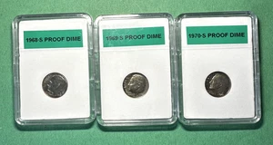 1968-69-70S Proof Roosevelt Dime - Bild 1 von 2