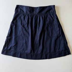 American Eagle Damengröße 6, marineblau, 100 % Baumwolle gefütterter Rock mit Taschen - Bild 1 von 8
