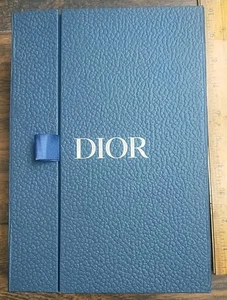 DIOR 6x9 Gift Box Navy Blue Magnetic With 9x9 Dior Dust Bag & Gift Paper - Picture 1 of 5