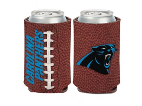 Carolina Panthers NFL Can Cooler Football 2-Sided Collapsible Koozie Cover