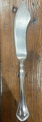 Cuchillo de mantequilla maestro Riviera by Reed & Barton plata esterlina 7 1/8" 35 g ¡sin mono! Foto 1 de 3
