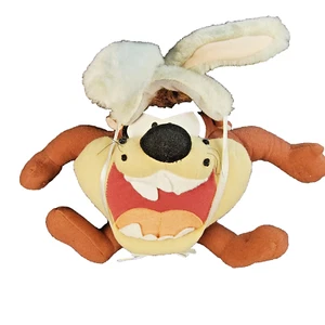 Vintage Tasmanischer Teufel Plüsch mit Hasenohren 2000 Looney Tunes Taz 8 Zoll - Bild 1 von 24