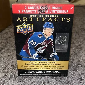 2021-22 Upper Deck Hockey Artifacts Blaster Box Fabbrica NUOVO Sigillato NUOVO - Foto 1 di 5