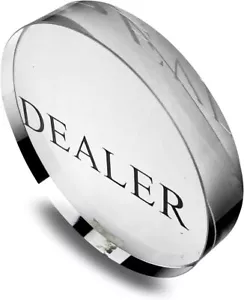 Yuanhe Transparent Poker Dealer Button Pokerspiel Dealer Crystal Casino Dealer - Bild 1 von 3