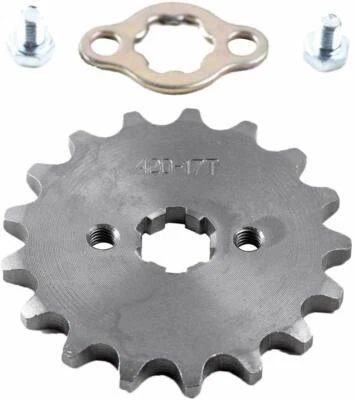 420 17T 17mm Front Sprocket For Scooter ATV Dirt Bike Lifan YX Coolster Taotao  - Image 1 of 4