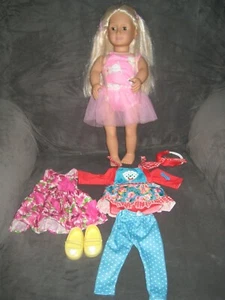 18" DOLL NEW GENERATION BEAUTIFUL BALLERINA,AMERICAN GIRL SIZE THREE OUTFITS  - Picture 1 of 3