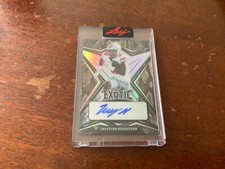 TREVEYON HENDERSON #EA-TH1 2022 LEAF EXOTIC AUTOGRAPH 3/10 - BUCKEYES ON FIRE!!