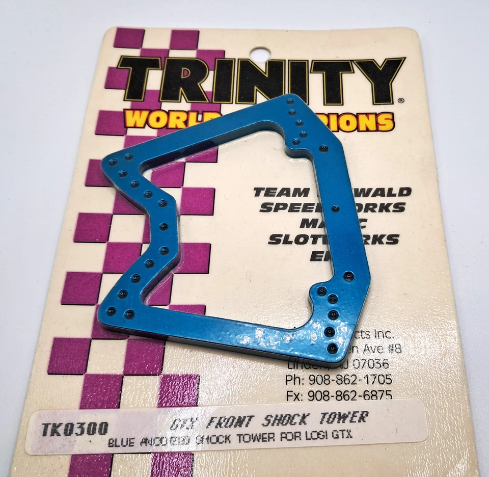 Trinity #TK0300 Blue Aluminum Front Shock Tower for Losi GTX - Image 1 of 1